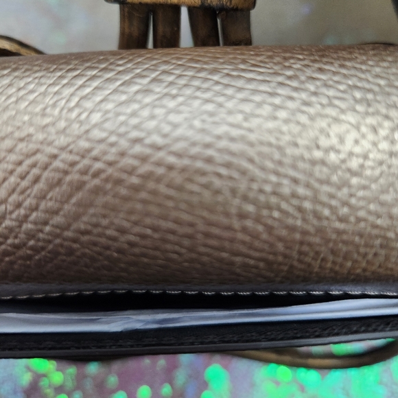 Coach Gold Pebble Leather Wristlet - Picture 10 of 11